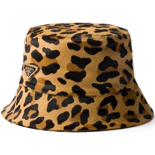 Prada cappello bucket con stampa - toni neutri