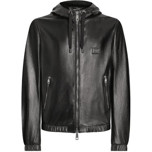 Dolce & Gabbana giacca con cappuccio - nero