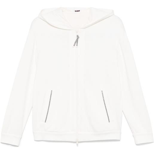 Brunello Cucinelli felpa con cappuccio - bianco