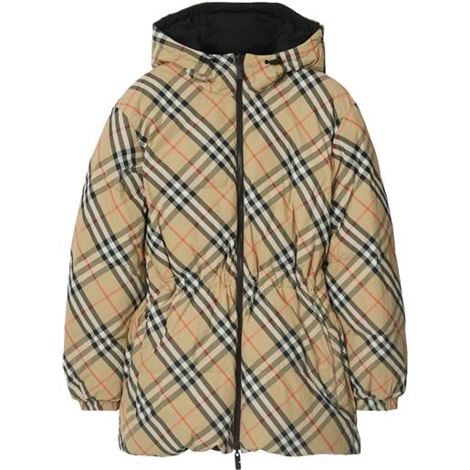 Burberry giacca reversibile con zip - toni neutri