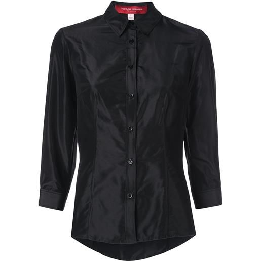 Carolina Herrera camicia con maniche a 3/4 - nero