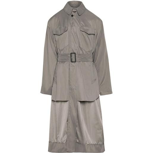 Maison Margiela trench reversibile - grigio
