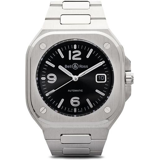 Bell & Ross orologio br 05 black steel 40mm - nero