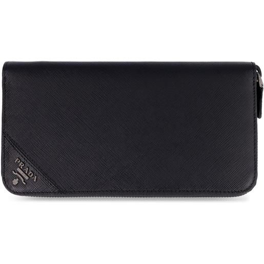 Prada portafogli saffiano - nero