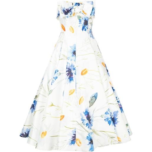 Bambah abito midi 'carnation' - bianco