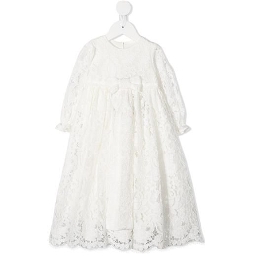 Dolce & Gabbana Kids abito svasato - bianco