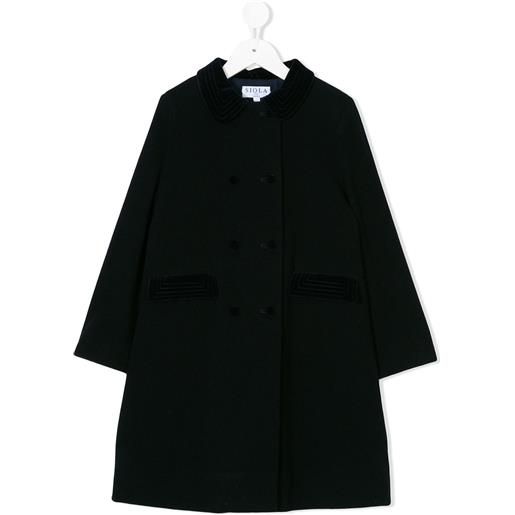 Siola cappotto a trapezio con bottoni - blu