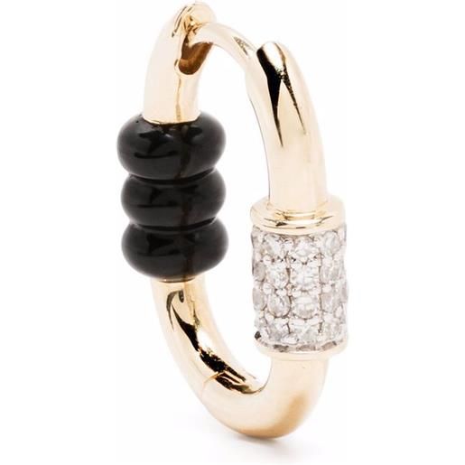 Maria Black orecchino vertigo 12 in ceramica con diamanti - oro