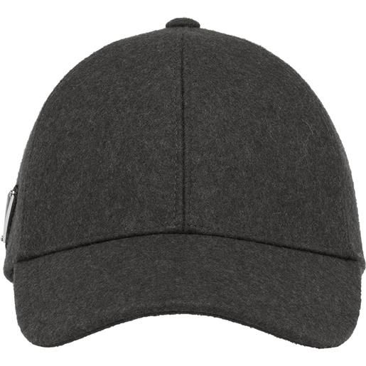 Prada cappello da baseball loden - grigio