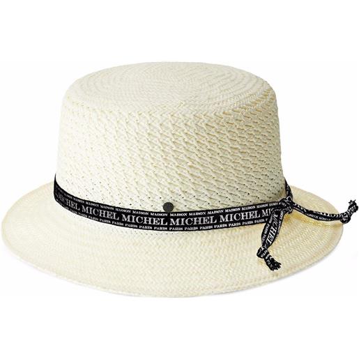 Maison Michel cappello estivo axel - bianco