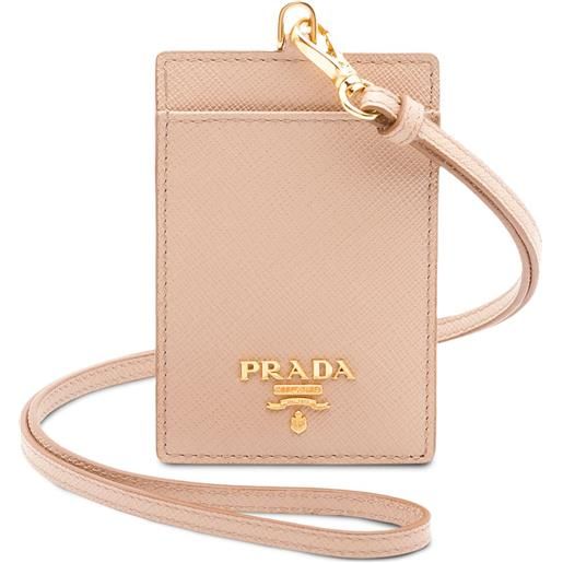 Prada porta tesserino - toni neutri