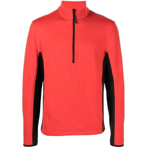 Aztech Mountain felpa in pile con mezza zip - arancione