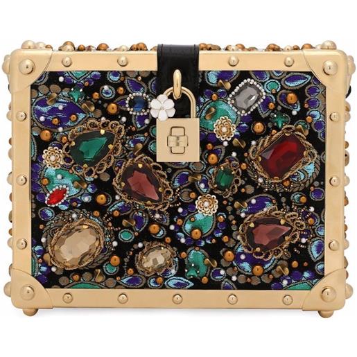 Dolce & Gabbana borsa jacquard dolce box - nero