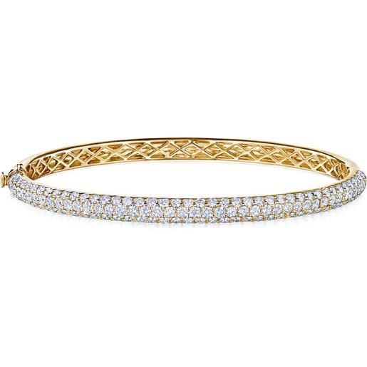 KWIAT bracciale rigido moonlight medio in oro bianco 18kt con diamanti