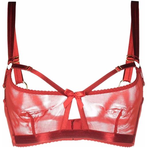 Bordelle reggiseno bondage belle - rosso