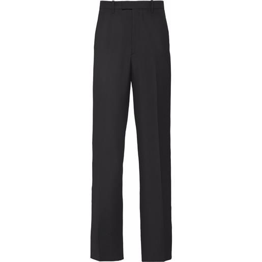 Prada pantaloni dritti sartoriali - nero