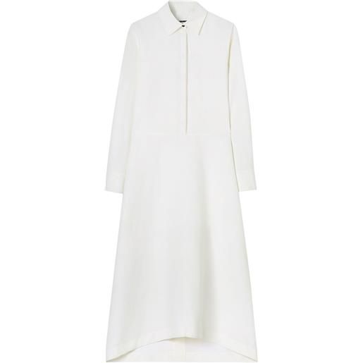 Jil Sander abito a maniche lunghe - bianco