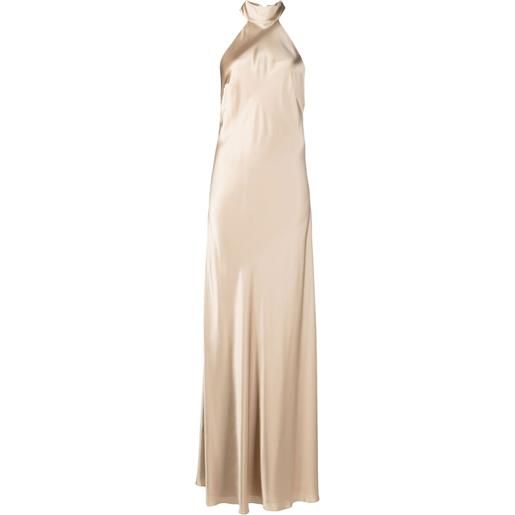 Michelle Mason abito da sera con scollo all'americana - oro