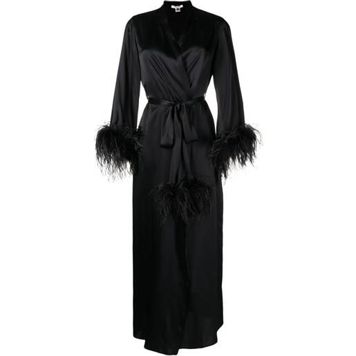 Gilda & Pearl vestaglia lunga camille - nero