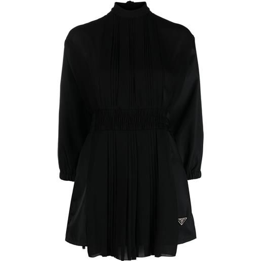 Prada tuta corta a collo alto - nero