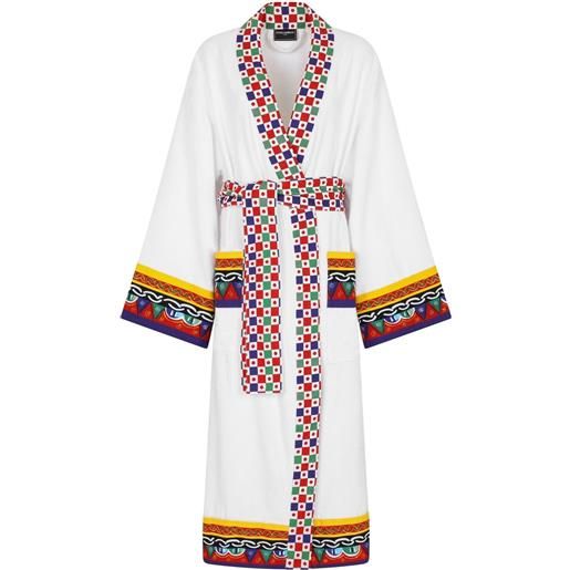 Dolce & Gabbana vestaglia in spugna - bianco