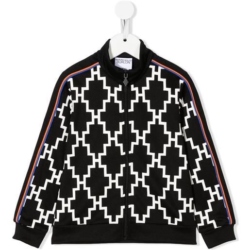 COUNTY OF MILAN KIDS bomber con stampa - nero