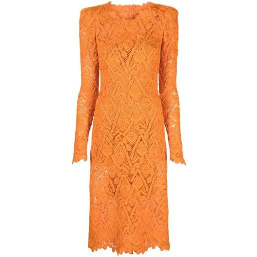 Ermanno Scervino abito a maniche lunghe - arancione