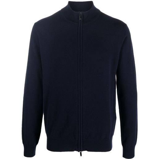 Giorgio Armani cardigan con zip - blu
