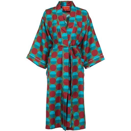 La DoubleJ vestaglia con stampa - verde