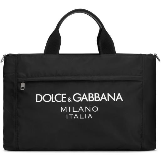 Dolce & Gabbana borsone con logo - nero