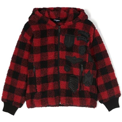 DSQUARED2 KIDS giacca a quadri - rosso
