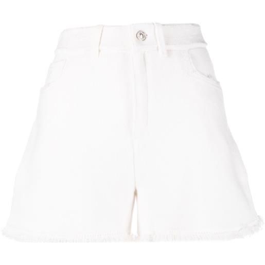 Barrie shorts con frange - bianco