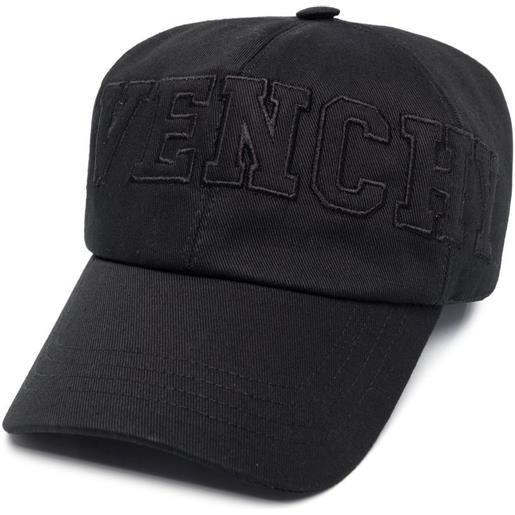 Givenchy Kids cappello da baseball con ricamo - nero