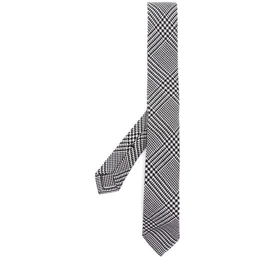Thom Browne cravatta a quadri - nero