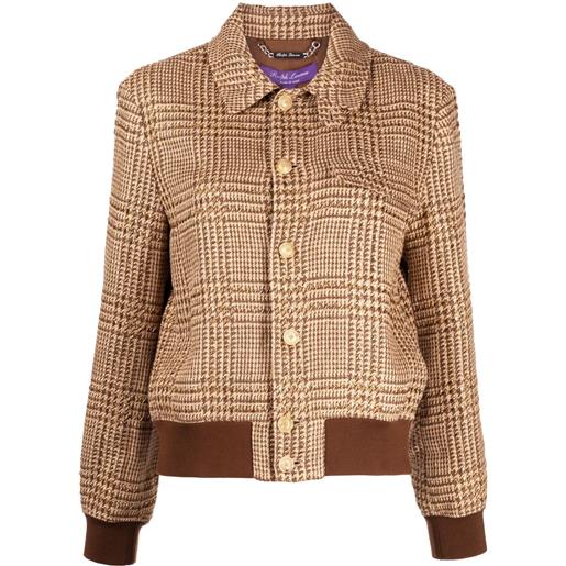 Ralph Lauren Collection bomber a quadri - marrone