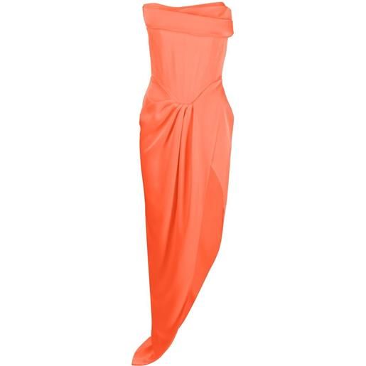Alex Perry abito da sera harland drappeggiato - arancione