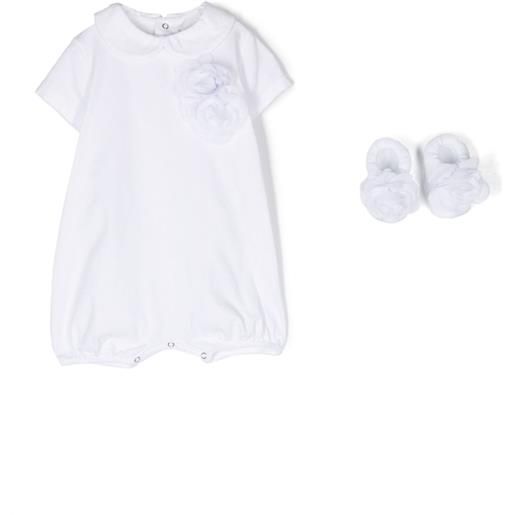 Story Loris set tutina con applicazione - bianco