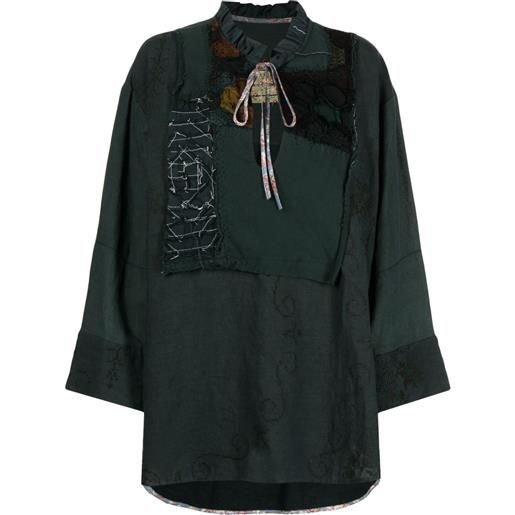 By Walid tunica a maniche lunghe - verde