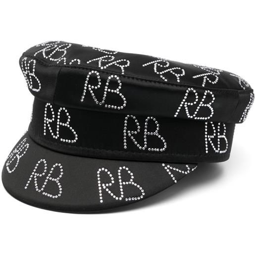 Ruslan Baginskiy cappello baker boy con decorazione - nero