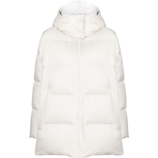 Yves Salomon piumino con cappuccio - toni neutri