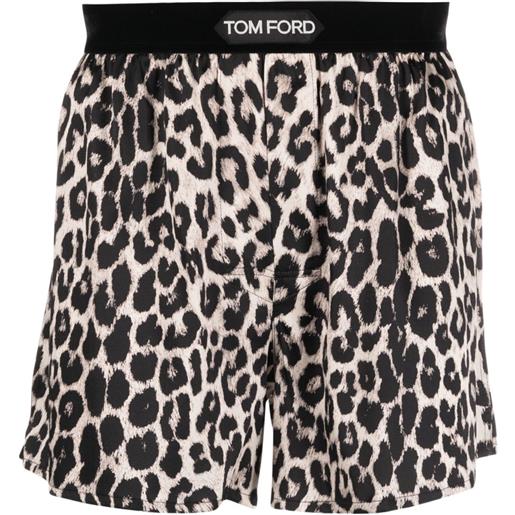 TOM FORD boxer leopardati - nero