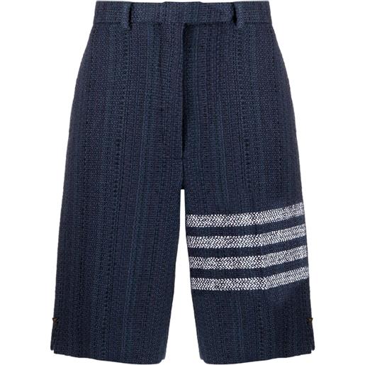 Thom Browne shorts a vita alta - blu