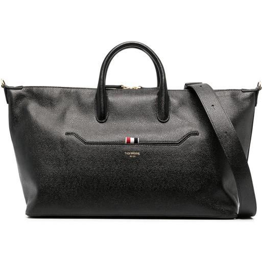 Thom Browne borsone con decorazione rwb medio - nero