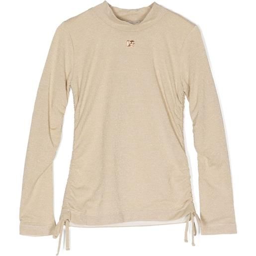 Dolce & Gabbana Kids top con coulisse - oro