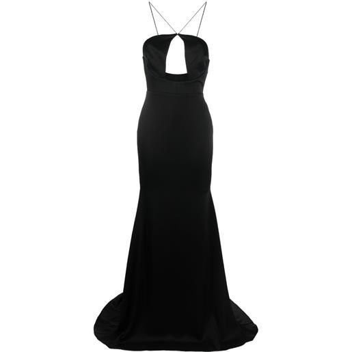 Alex Perry abito lungo con cut-out - nero