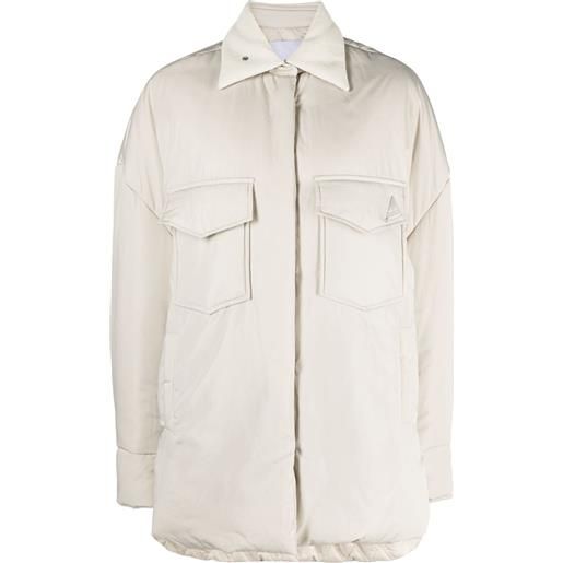 The Attico cappotto imbottito oversize - toni neutri
