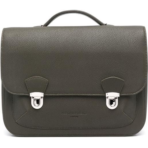 Age of Innocence zaino boston con logo goffrato - verde