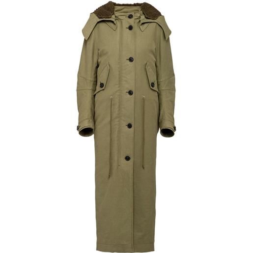 Prada soprabito monopetto - verde