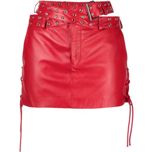Monse minigonna con cintura - rosso