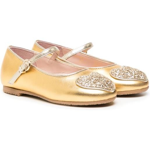 Sophia Webster ballerine amora con applicazione - oro